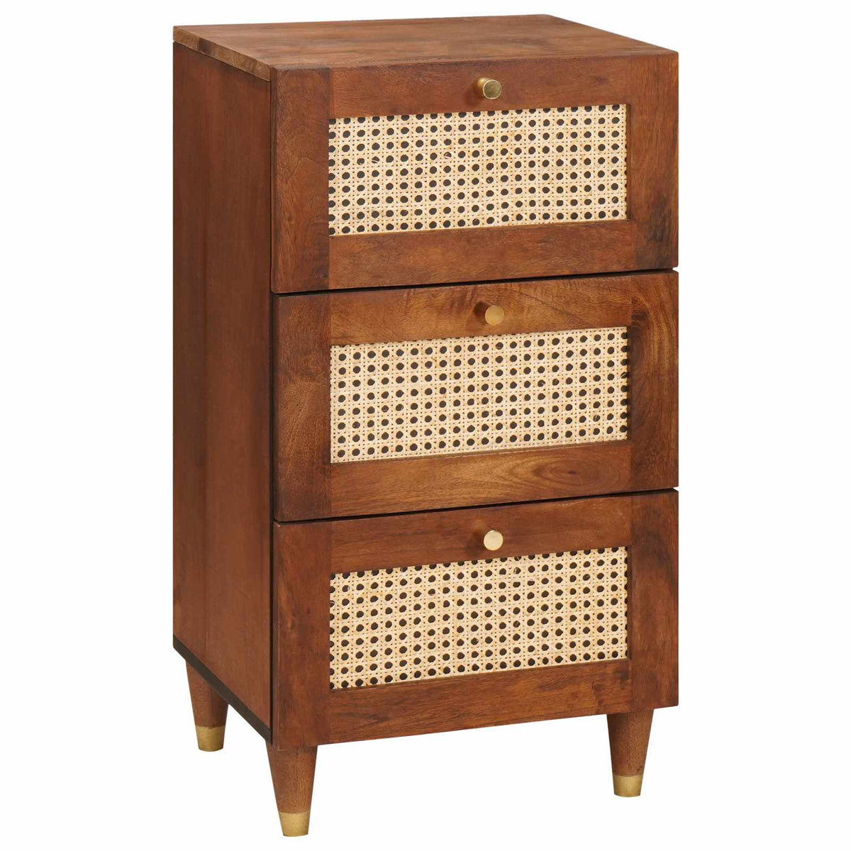 Dressoir met lade Bruin 40 x 33,5 x 75 cm Massief Mango Hout is nu te koop bij PeponiXL, paradijselijk wonen!