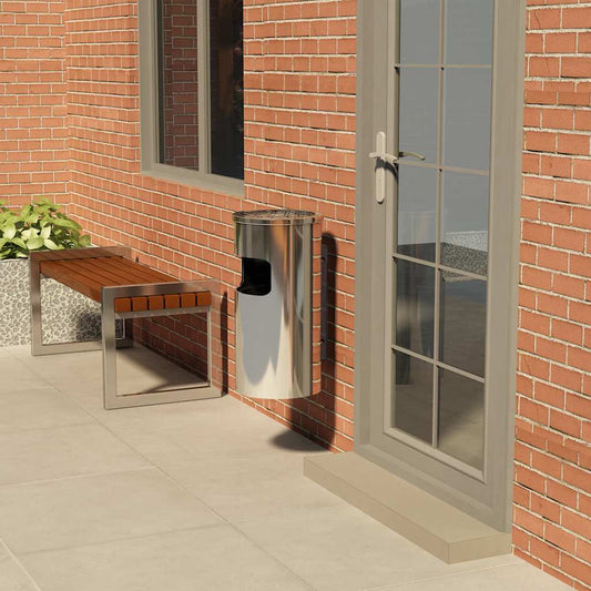 Wandasbak/prullenbak roestvrij staal 26 L is nu te koop bij PeponiXL, paradijselijk wonen!