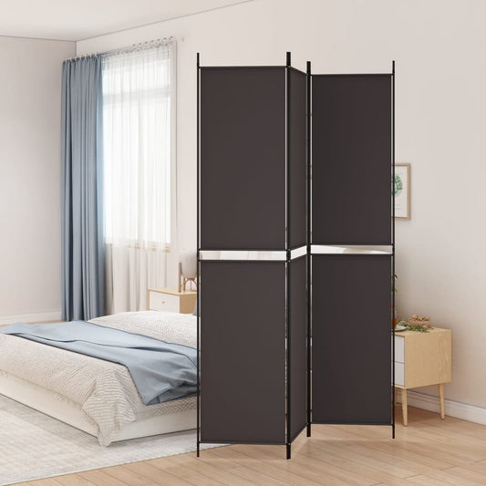 Kamerscherm met 3 panelen 150x220 cm stof bruin is nu te koop bij PeponiXL, paradijselijk wonen!