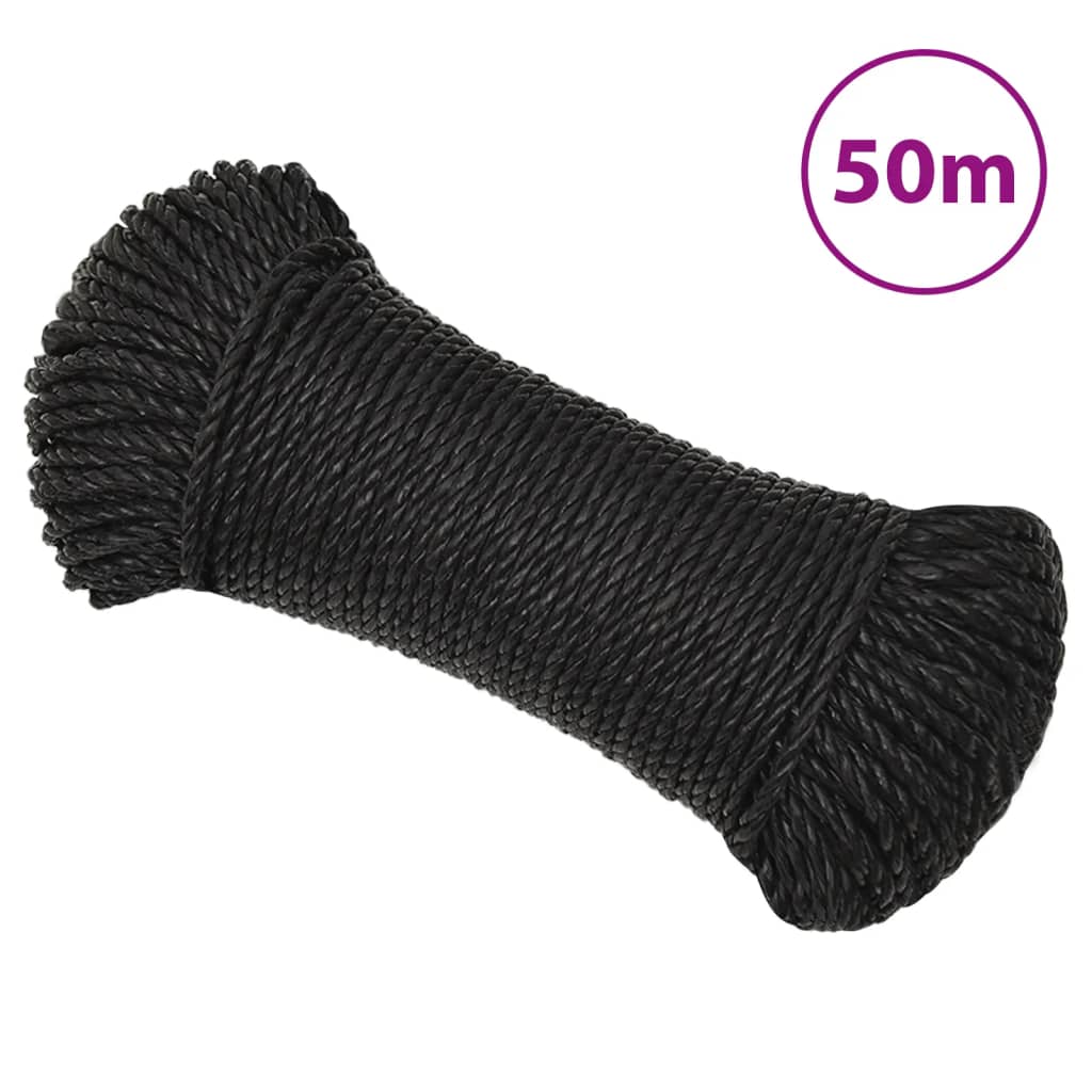Werktouw 3 mm 50 m polypropeen zwart is nu te koop bij PeponiXL, paradijselijk wonen!