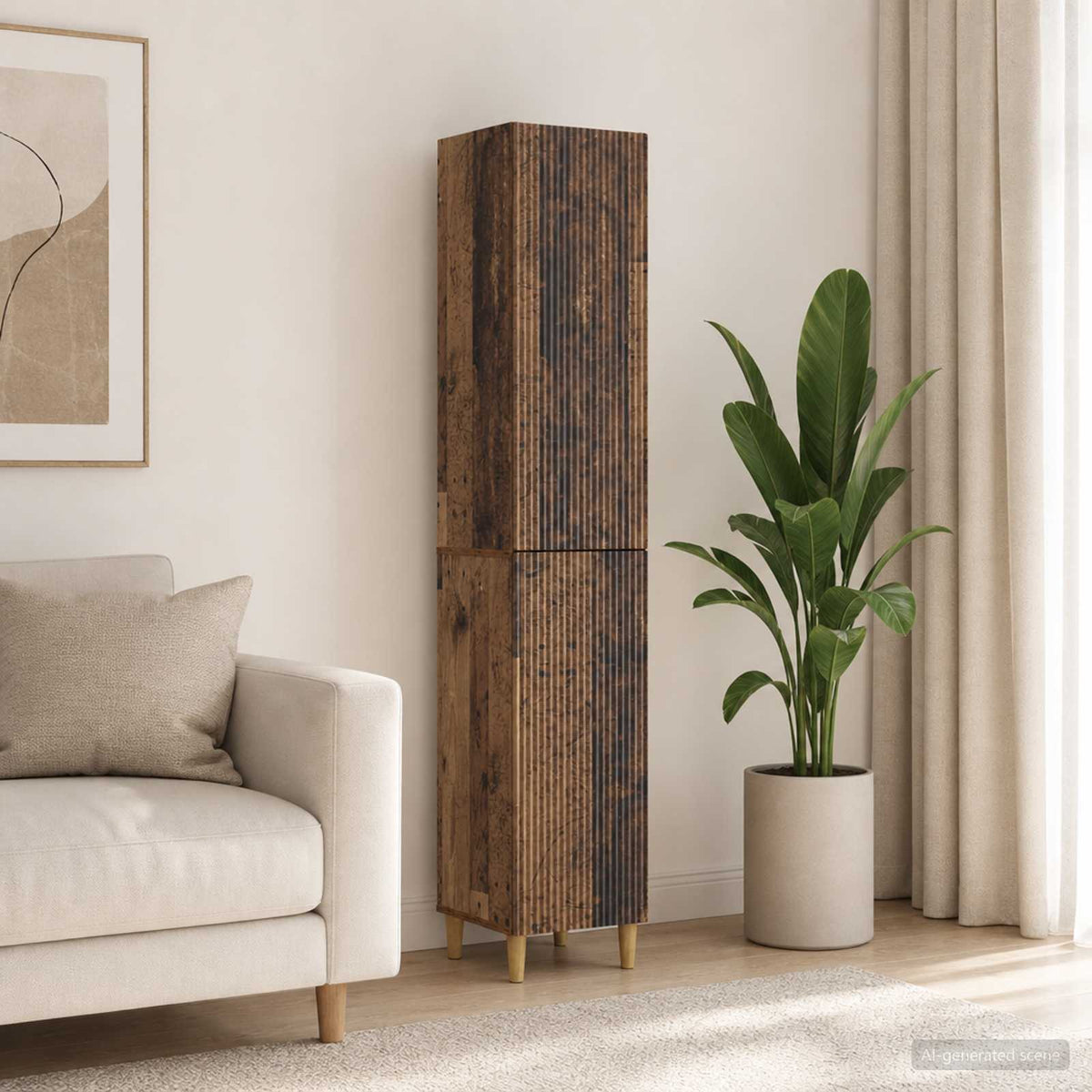 Kastenset 2 pcs Oud hout 33 x 34,5 x 90 cm Bewerkt hout is nu te koop bij PeponiXL, paradijselijk wonen!