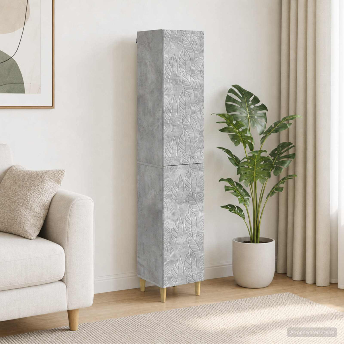 Kastenset 2 pcs Betongrijs Bewerkt hout is nu te koop bij PeponiXL, paradijselijk wonen!