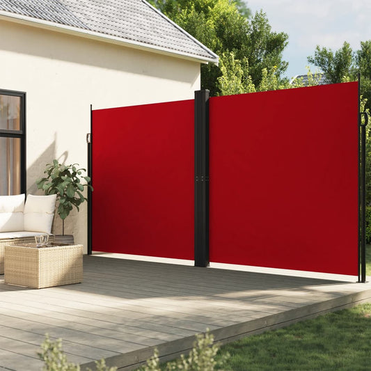 Windscherm uittrekbaar 220x600 cm rood is nu te koop bij PeponiXL, paradijselijk wonen!