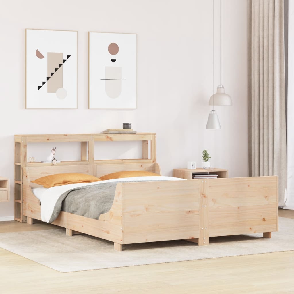 Bedframe zonder matras massief grenenhout 140x190 cm is nu te koop bij PeponiXL, paradijselijk wonen!