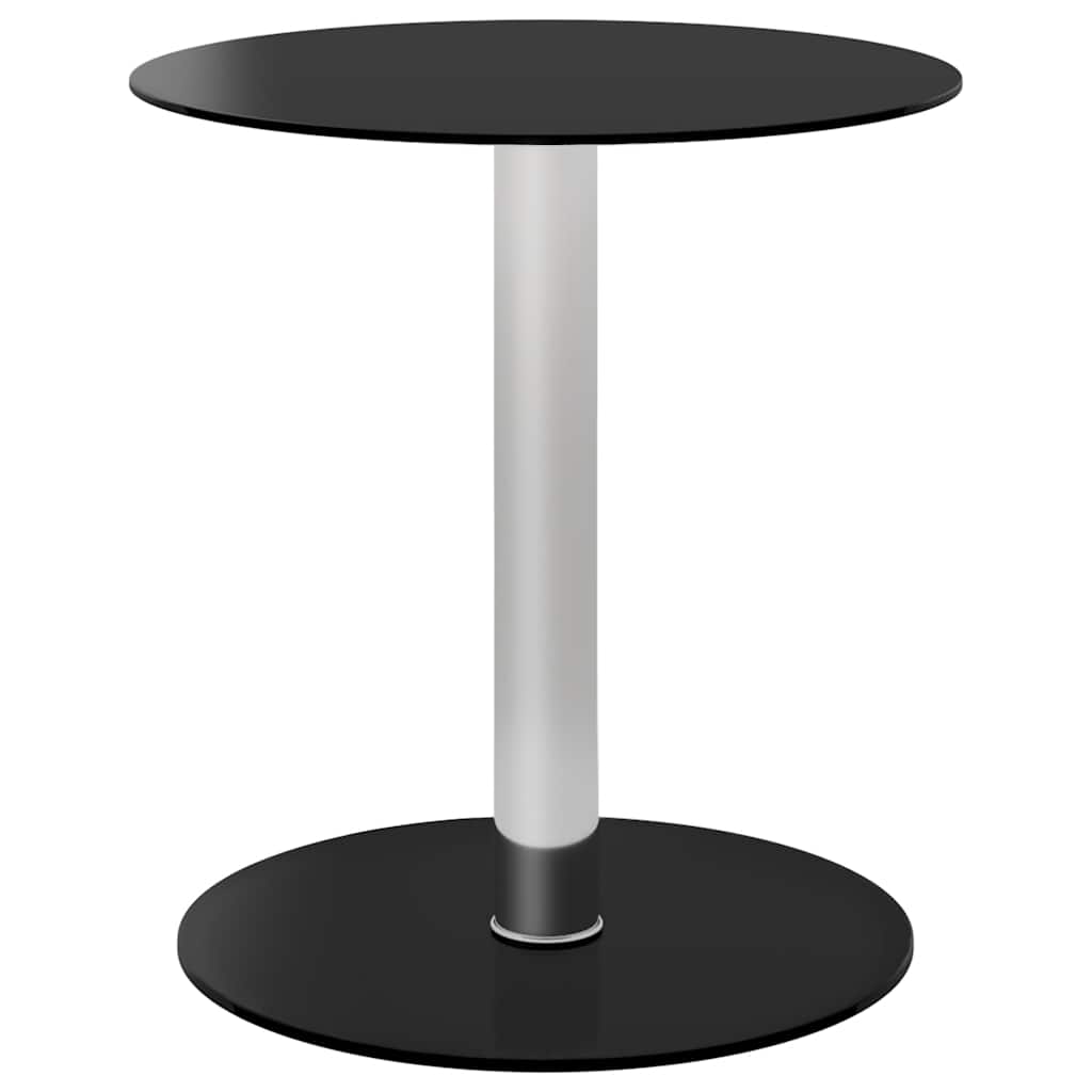 Salontafel 40 cm gehard glas zwart is nu te koop bij PeponiXL, paradijselijk wonen!