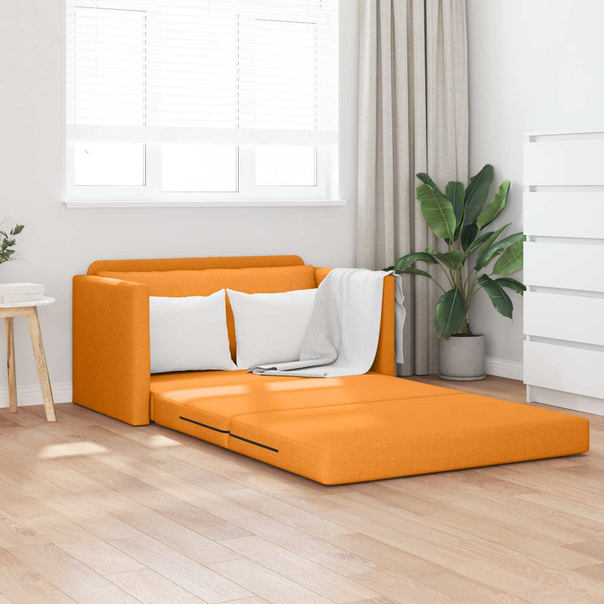 Slaapbank 110cm Donkergeel Stof is nu te koop bij PeponiXL, paradijselijk wonen!