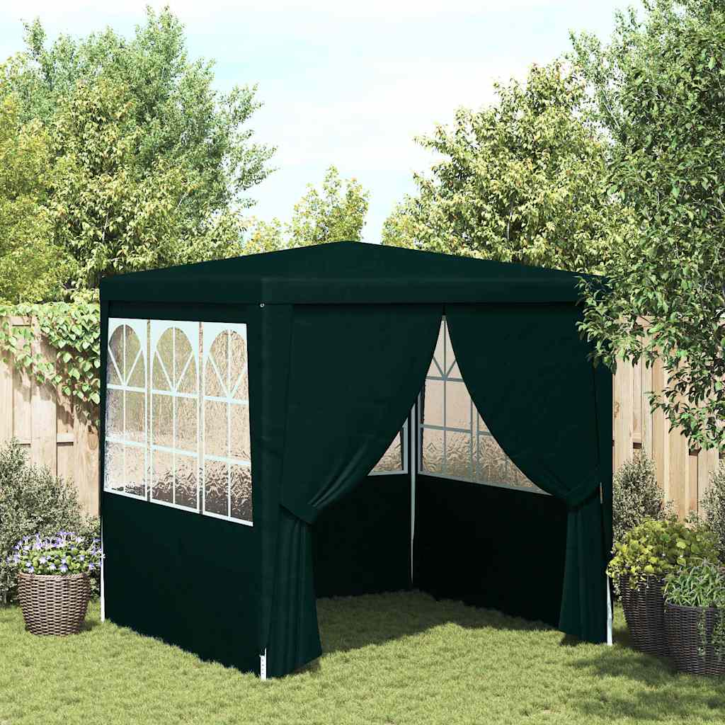Partytent met zijwanden professioneel 90 g/m² 2x2 m groen is nu te koop bij PeponiXL, paradijselijk wonen!