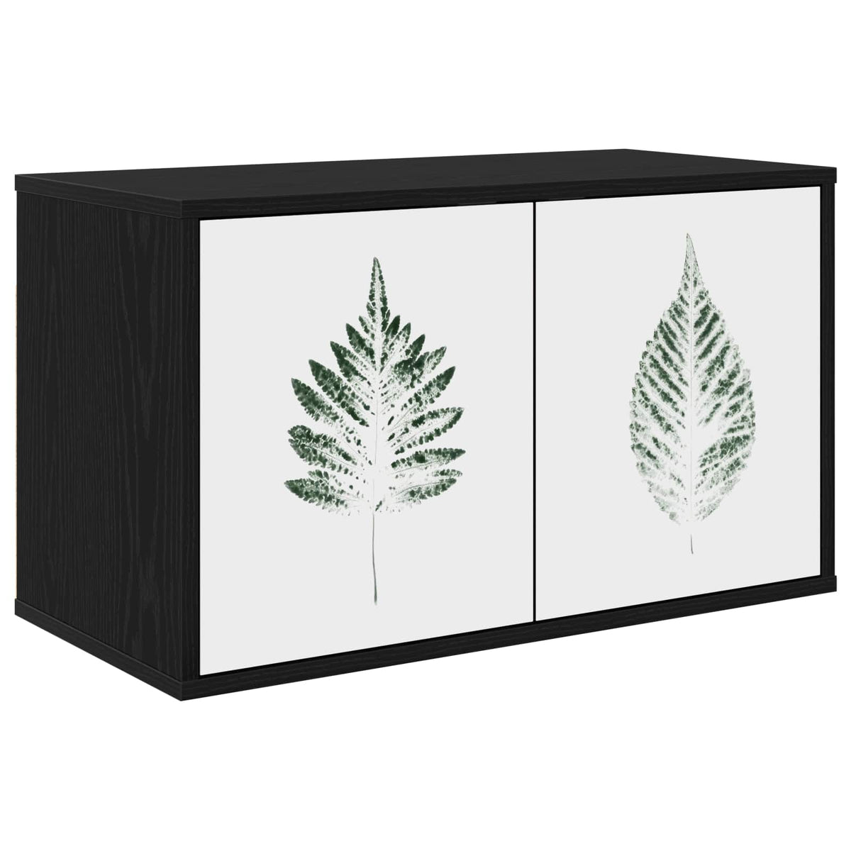 Wandgemonteerd tv-meubel HANAU 69 x 33 x 40 cm Zwart eiken is nu te koop bij PeponiXL, paradijselijk wonen!
