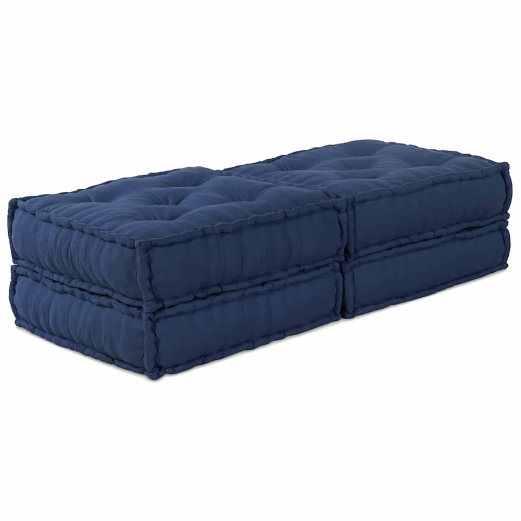 Modulair Sofabet 2 pcs Indigo 140 x 70 x 36 cm Stof is nu te koop bij PeponiXL, paradijselijk wonen!