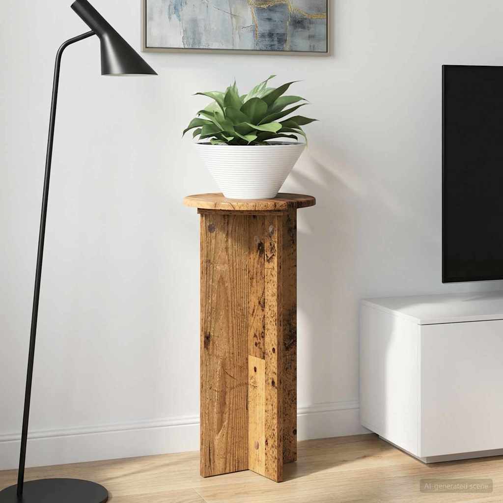 Plantenstandaard 2 pcs Oud hout 29,5 x 29,5 x 60 cm is nu te koop bij PeponiXL, paradijselijk wonen!