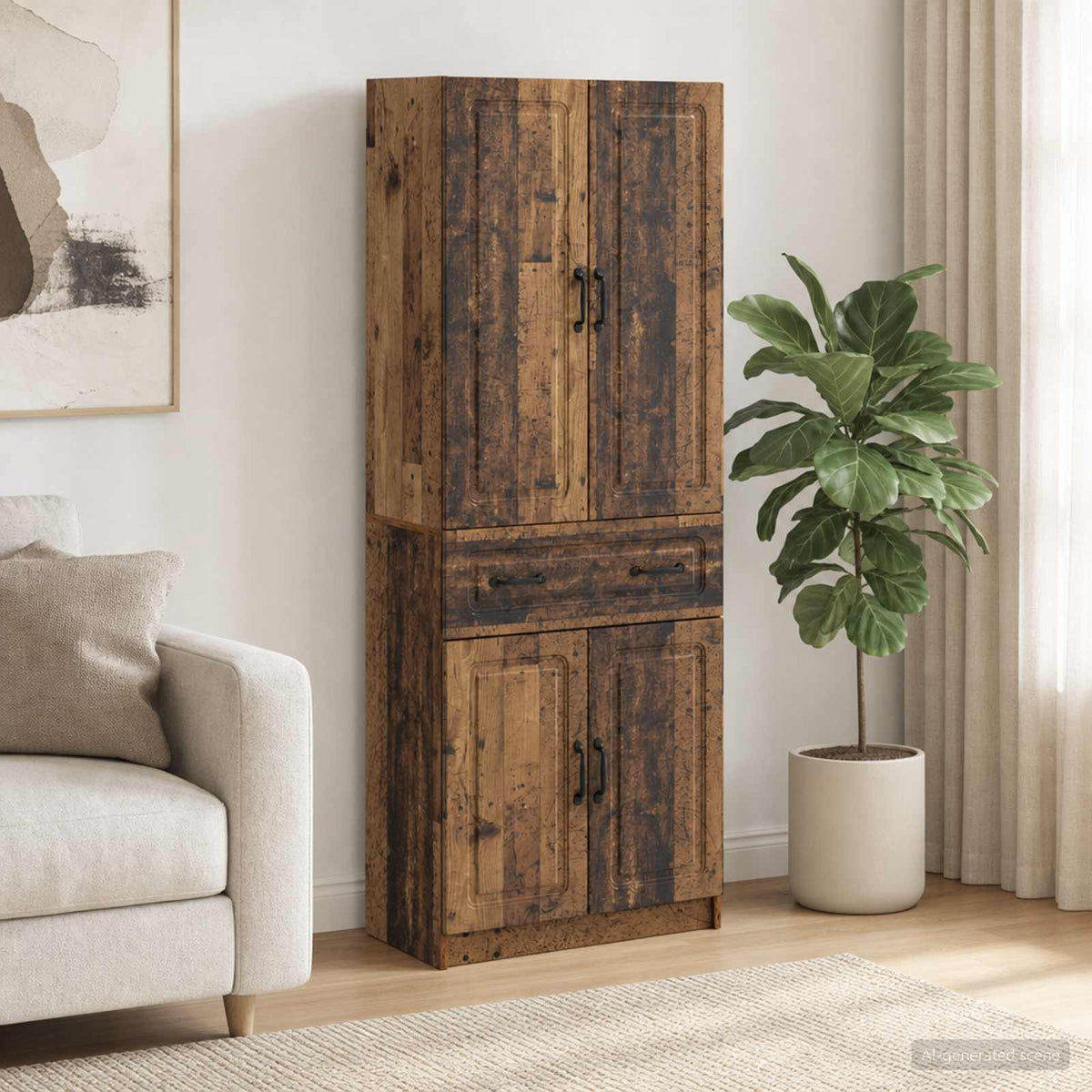 Kastenset 2 pcs Oud hout Bewerkt hout is nu te koop bij PeponiXL, paradijselijk wonen!