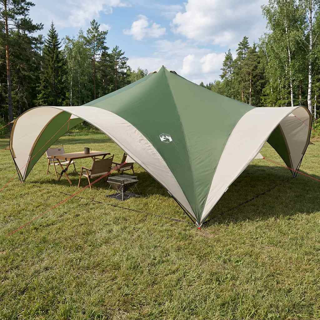 Partytent met dak Groen 600 x 600 x 400 cm Polyester en staal is nu te koop bij PeponiXL, paradijselijk wonen!
