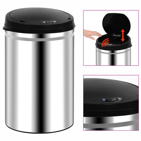 Prullenbak met automatische sensor 30 L roestvrij staal is nu te koop bij PeponiXL, paradijselijk wonen!