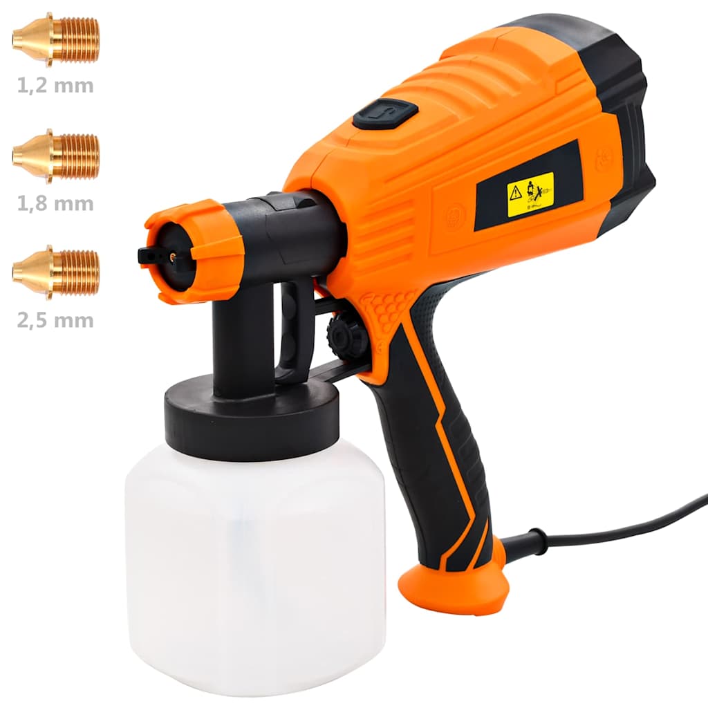 Verfspuit elektrisch met 3 mondstukken 500 W 800 ml is nu te koop bij PeponiXL, paradijselijk wonen!