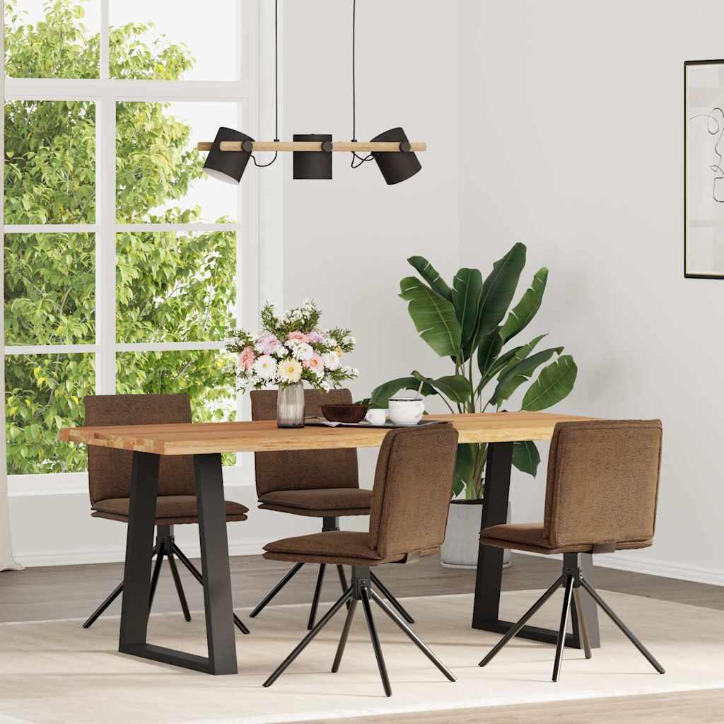 Eetkamerstoelen 4 st kunstsuède bruin is nu te koop bij PeponiXL, paradijselijk wonen!