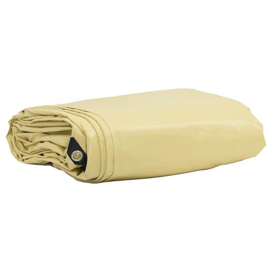 Zeil 650g / m² Beige 5 x 5 m Canvas met PVC-coating is nu te koop bij PeponiXL, paradijselijk wonen!