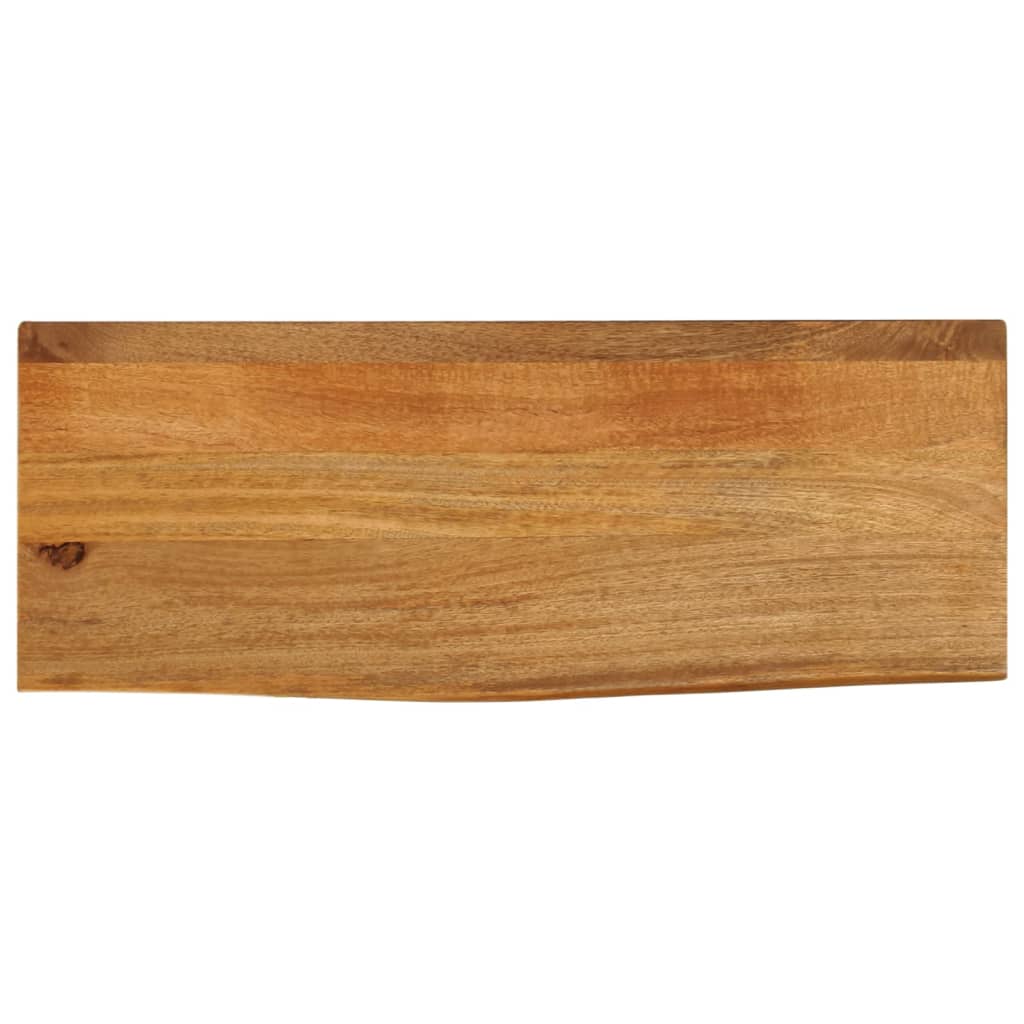 Tafelblad met natuurlijke rand 80x40x3,8 cm massief mangohout is nu te koop bij PeponiXL, paradijselijk wonen!