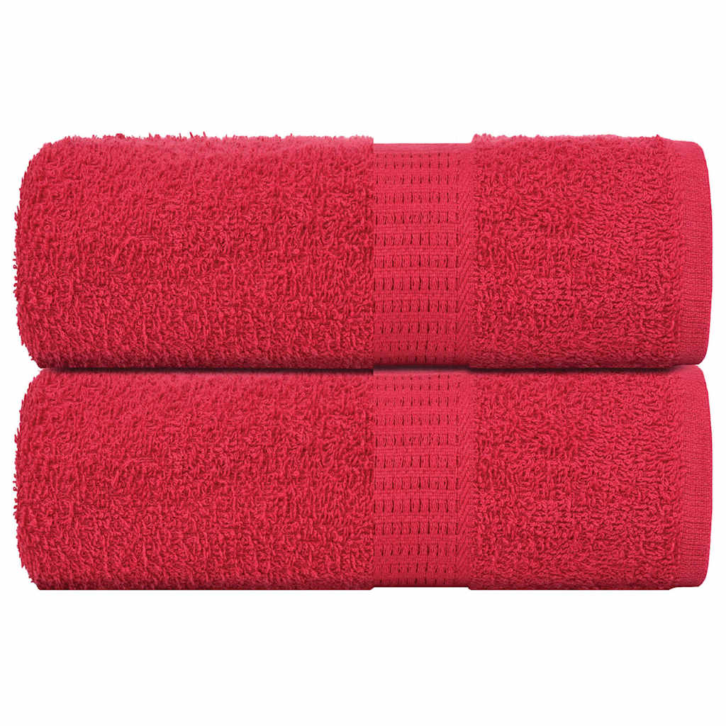 Washandjes FROGN 2 st 30x30 cm 360 g/m² rood is nu te koop bij PeponiXL, paradijselijk wonen!