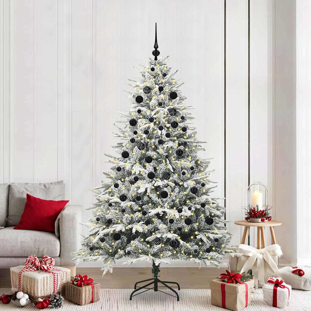 Artificial Pre-lit Kerstboom met Ballenset Groen 210 cm is nu te koop bij PeponiXL, paradijselijk wonen!