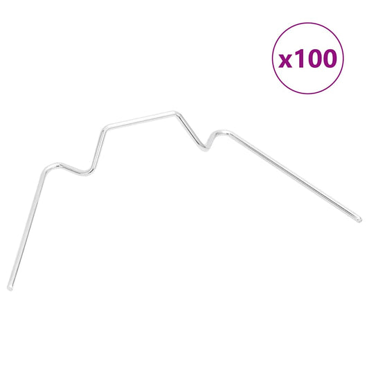 Broeikasklemmen 100 st W type gegalvaniseerd staal is nu te koop bij PeponiXL, paradijselijk wonen!