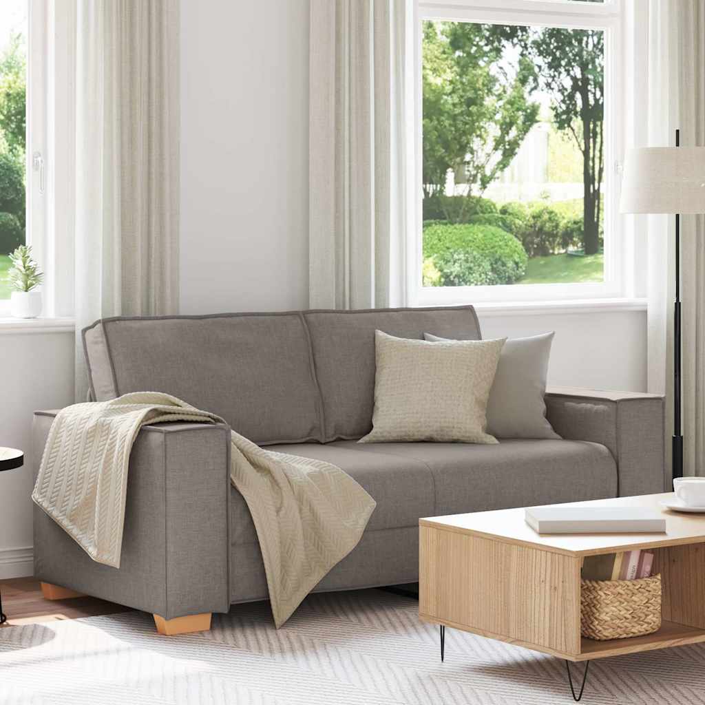 2-zitsbank Taupe 180x78x84 cm Stof is nu te koop bij PeponiXL, paradijselijk wonen!