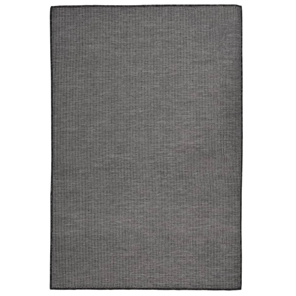 Buitenkleed platgeweven 120x170 cm grijs is nu te koop bij PeponiXL, paradijselijk wonen!