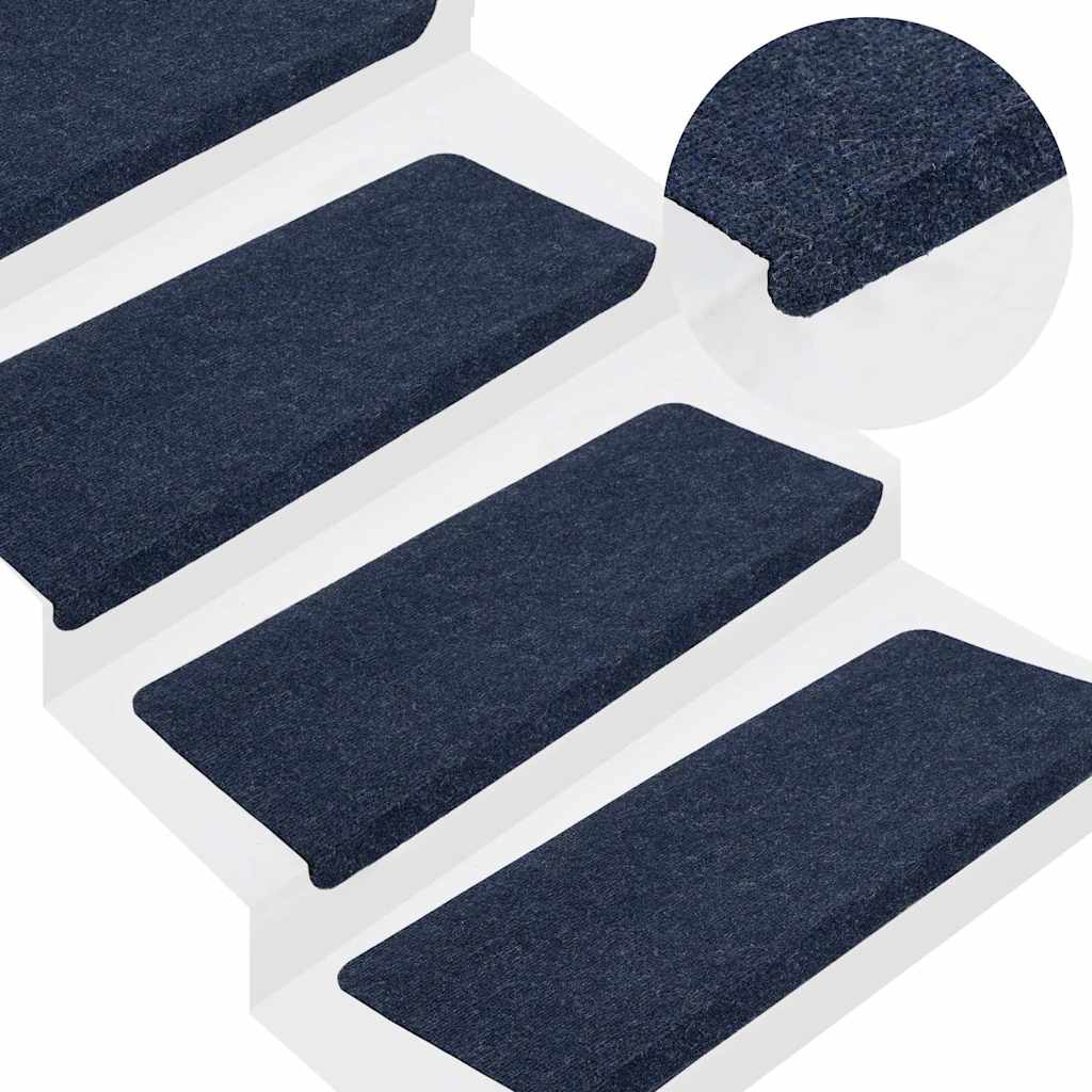 Trapmatten zelfklevend 15 st 65x24,5x3,5 cm blauw is nu te koop bij PeponiXL, paradijselijk wonen!
