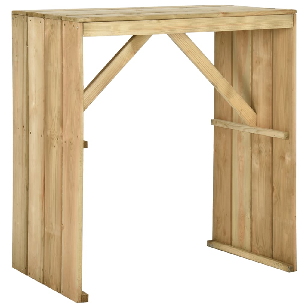 Bartafel 100x60x110 cm geïmpregneerd grenenhout is nu te koop bij PeponiXL, paradijselijk wonen!