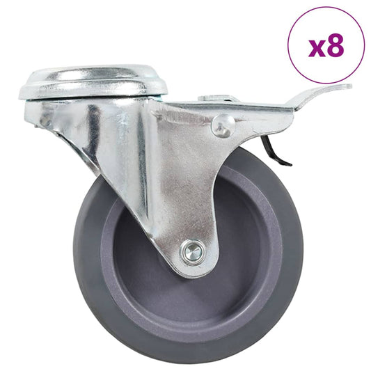 8 st Zwenkwielen met boutgaten 75 mm is nu te koop bij PeponiXL, paradijselijk wonen!