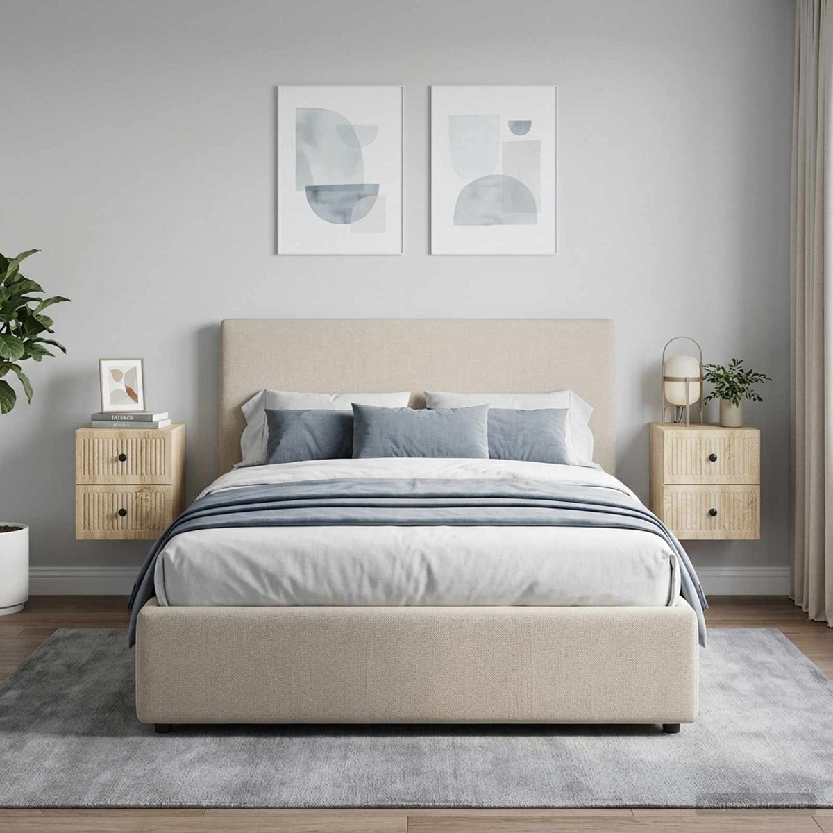 Wandbeugel Bedkast 2 pcs Sonoma Eiken 33 x 34,5 x 40 cm is nu te koop bij PeponiXL, paradijselijk wonen!