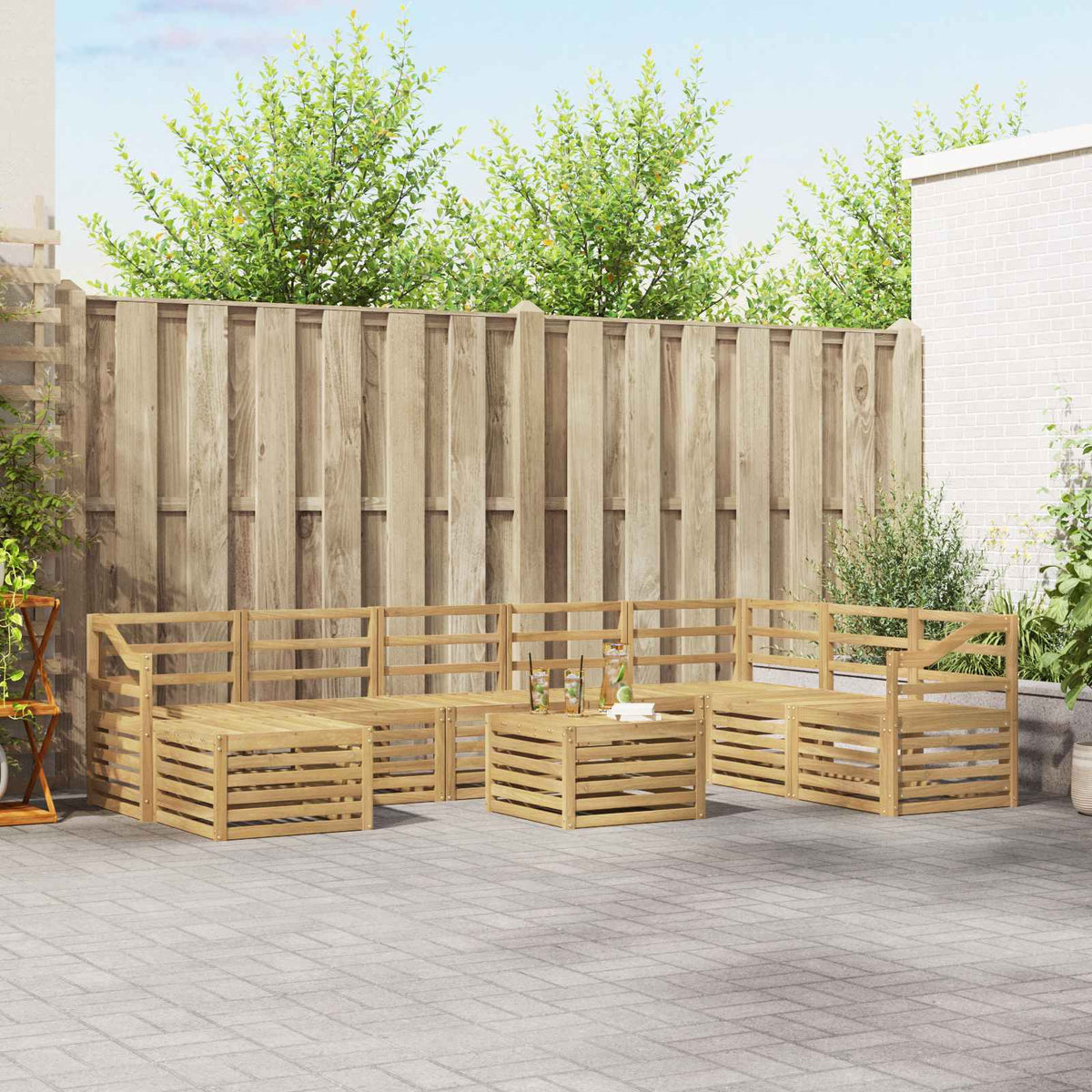 Sofa-Sets Massief Acaciahout is nu te koop bij PeponiXL, paradijselijk wonen!
