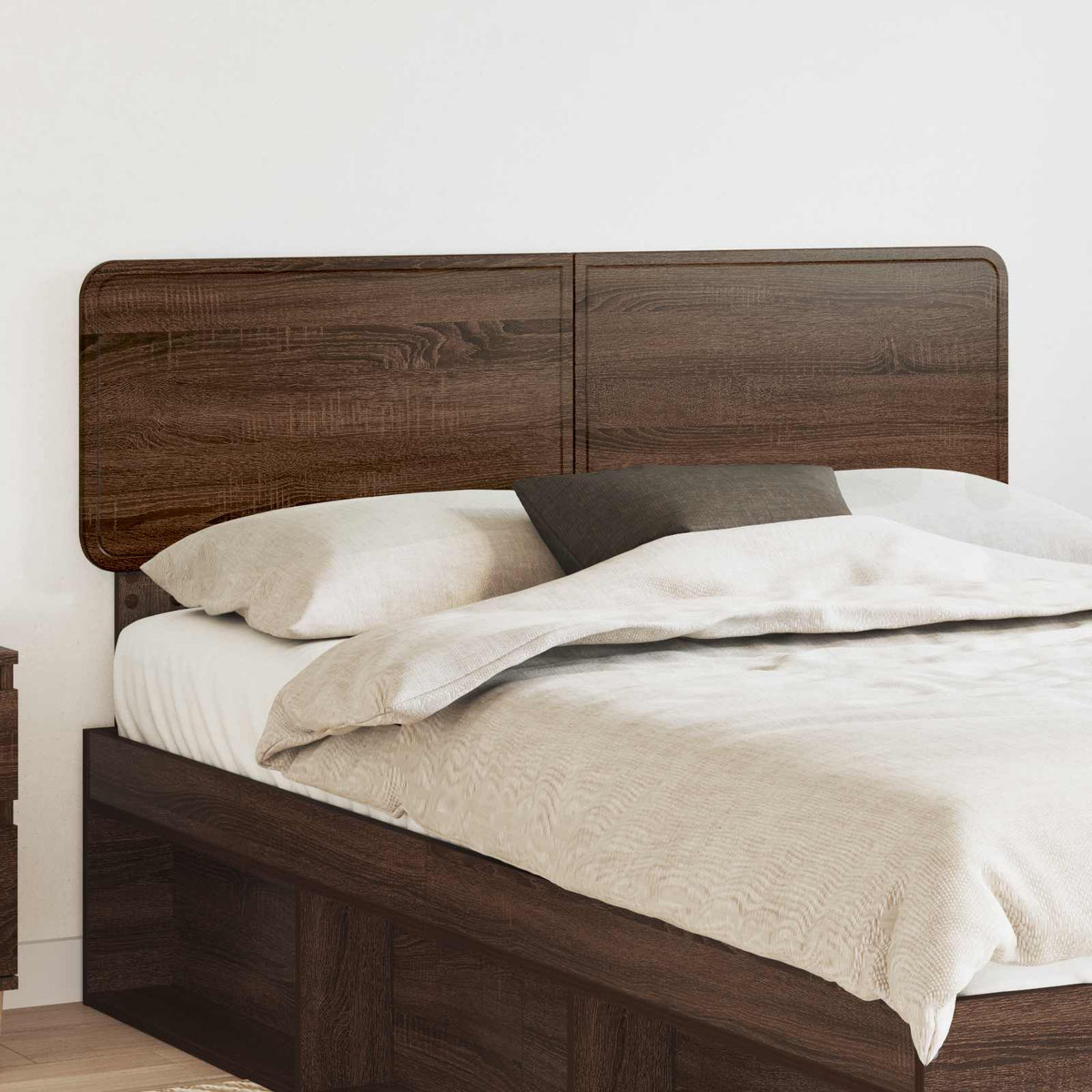 Hoofdbord Bruin Eiken Bewerkt hout is nu te koop bij PeponiXL, paradijselijk wonen!