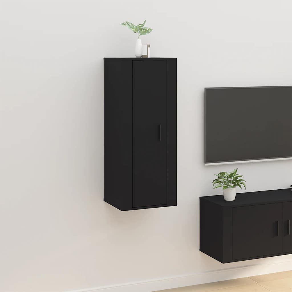 Tv-wandmeubel 40x34,5x100 cm zwart is nu te koop bij PeponiXL, paradijselijk wonen!