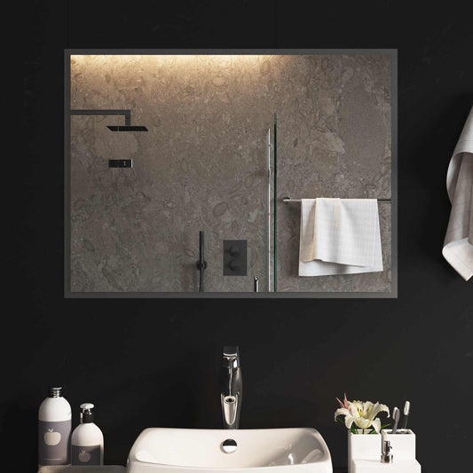 LED Badkamer Spiegel Transparant 80 x 60 cm gehard glas is nu te koop bij PeponiXL, paradijselijk wonen!