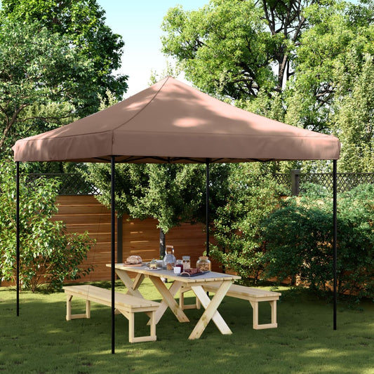 Partytent inklapbaar pop-up 292x292x315 cm bruin is nu te koop bij PeponiXL, paradijselijk wonen!