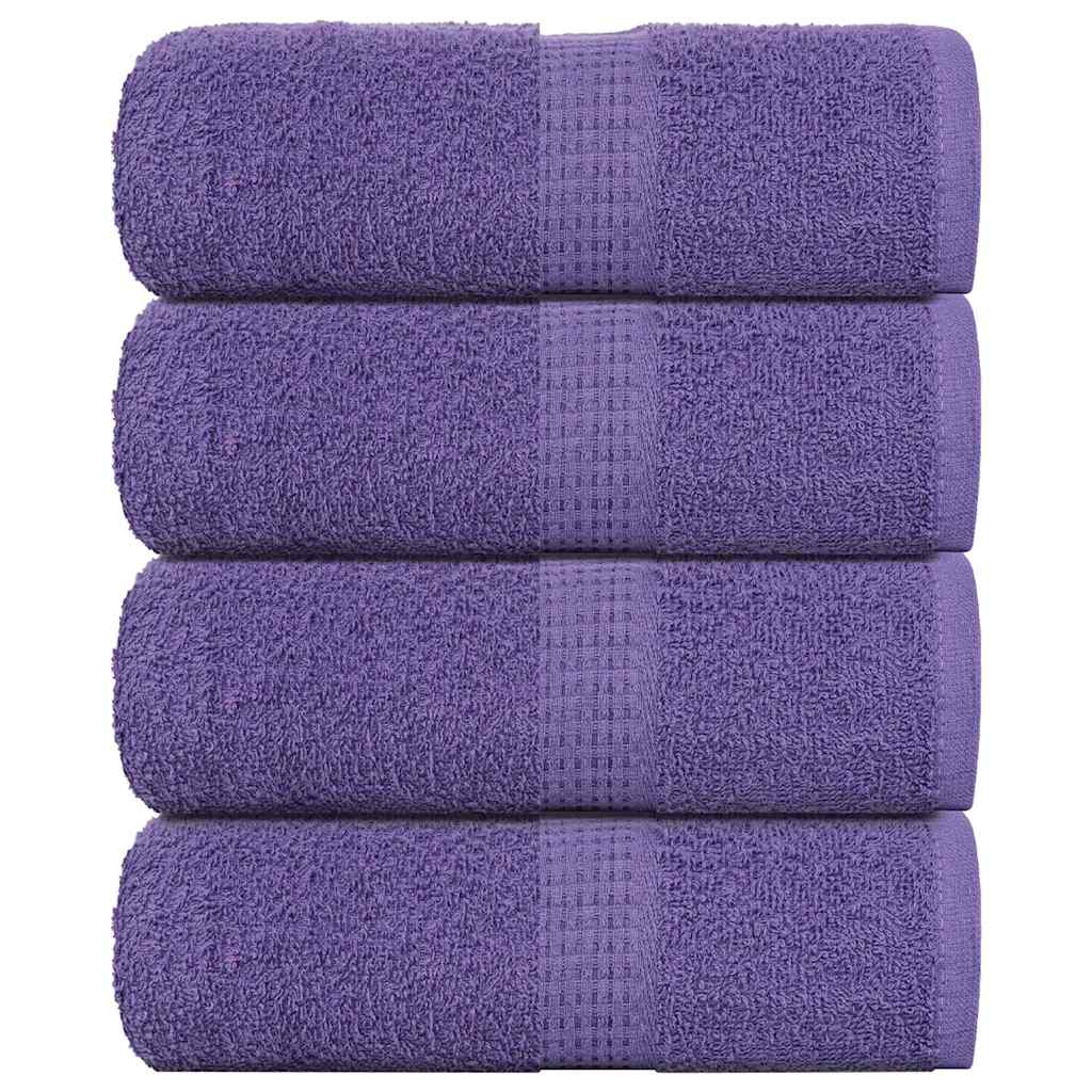 Washandjes FROGN 4 st 30x30 cm 360 g/m² paars is nu te koop bij PeponiXL, paradijselijk wonen!