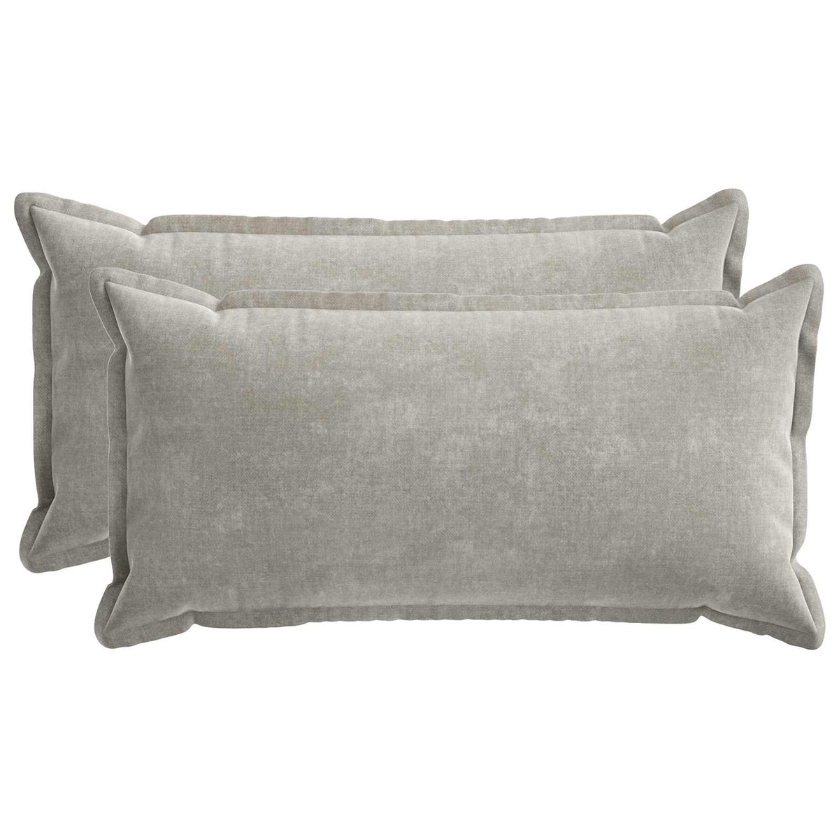 Kussensloop 2 st HOUTEN Lichtgrijs 40 x 80 cm Chenille Stof is nu te koop bij PeponiXL, paradijselijk wonen!