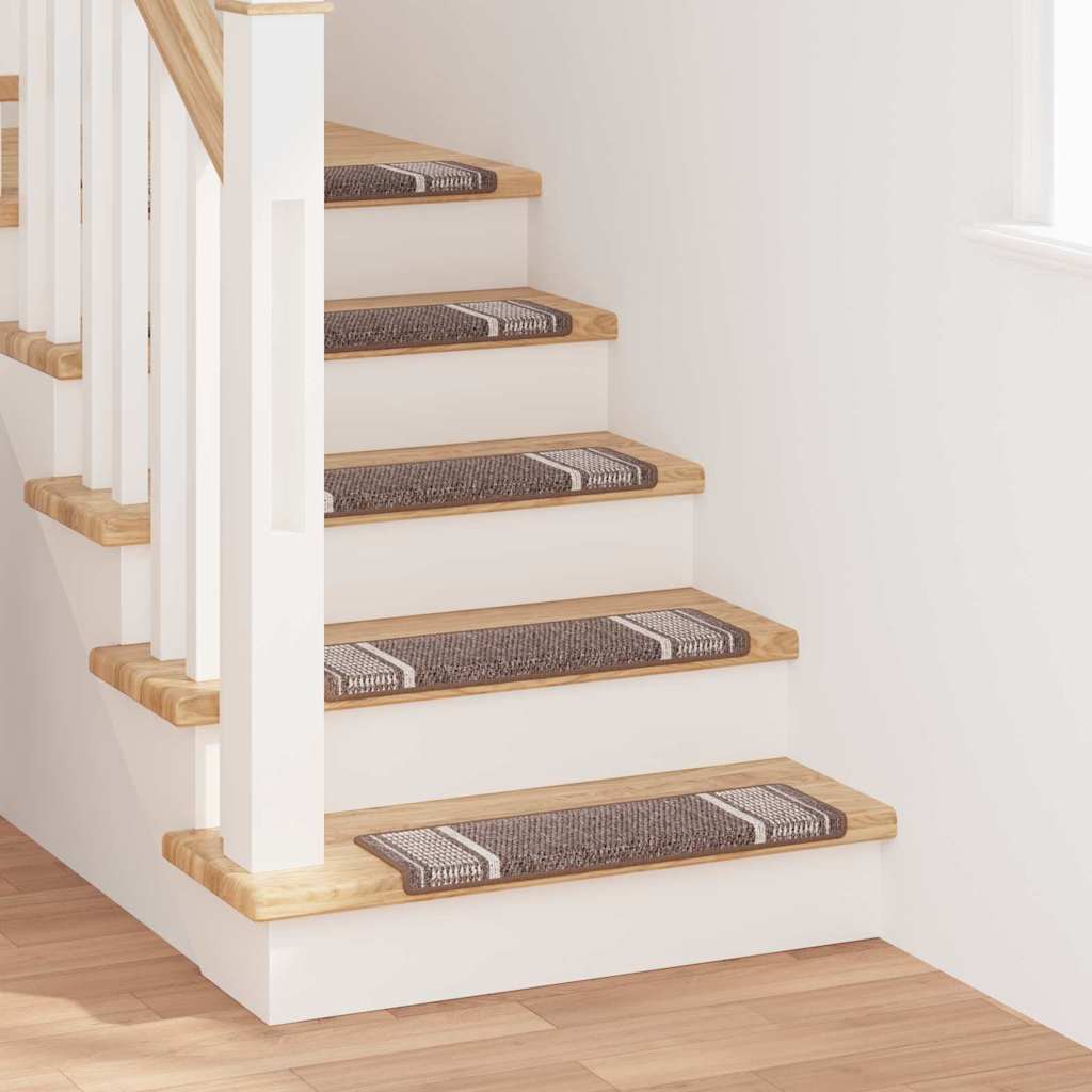 Zelfklevende Trapmatten 15 st 65 x 21 x 4 cm Non-Slip Bruin is nu te koop bij PeponiXL, paradijselijk wonen!