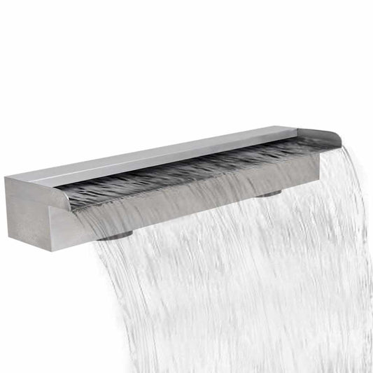 Zwembadwaterval rechthoekig 60 cm roestvrij staal is nu te koop bij PeponiXL, paradijselijk wonen!
