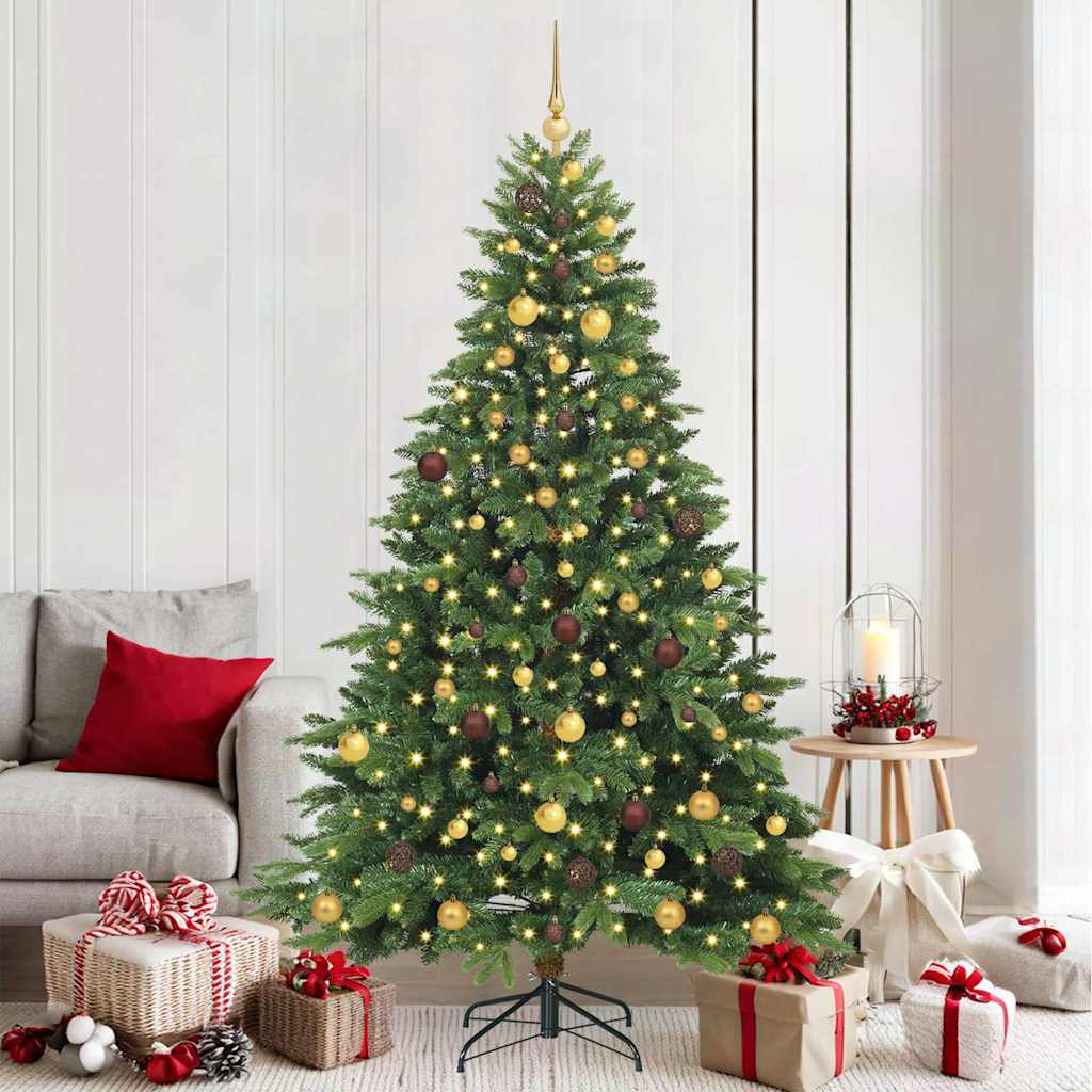 Kunstkerstboom met 300 LED met standaard Groen 210 cm PE en PVC is nu te koop bij PeponiXL, paradijselijk wonen!