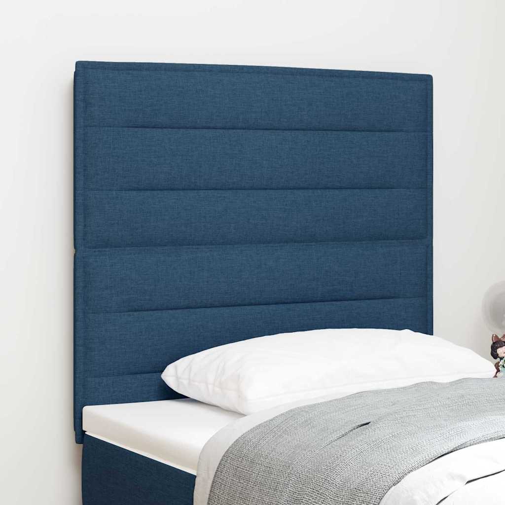 LED Hoofdbord met LED-stripverlichting Blauw 90 cm Stof is nu te koop bij PeponiXL, paradijselijk wonen!