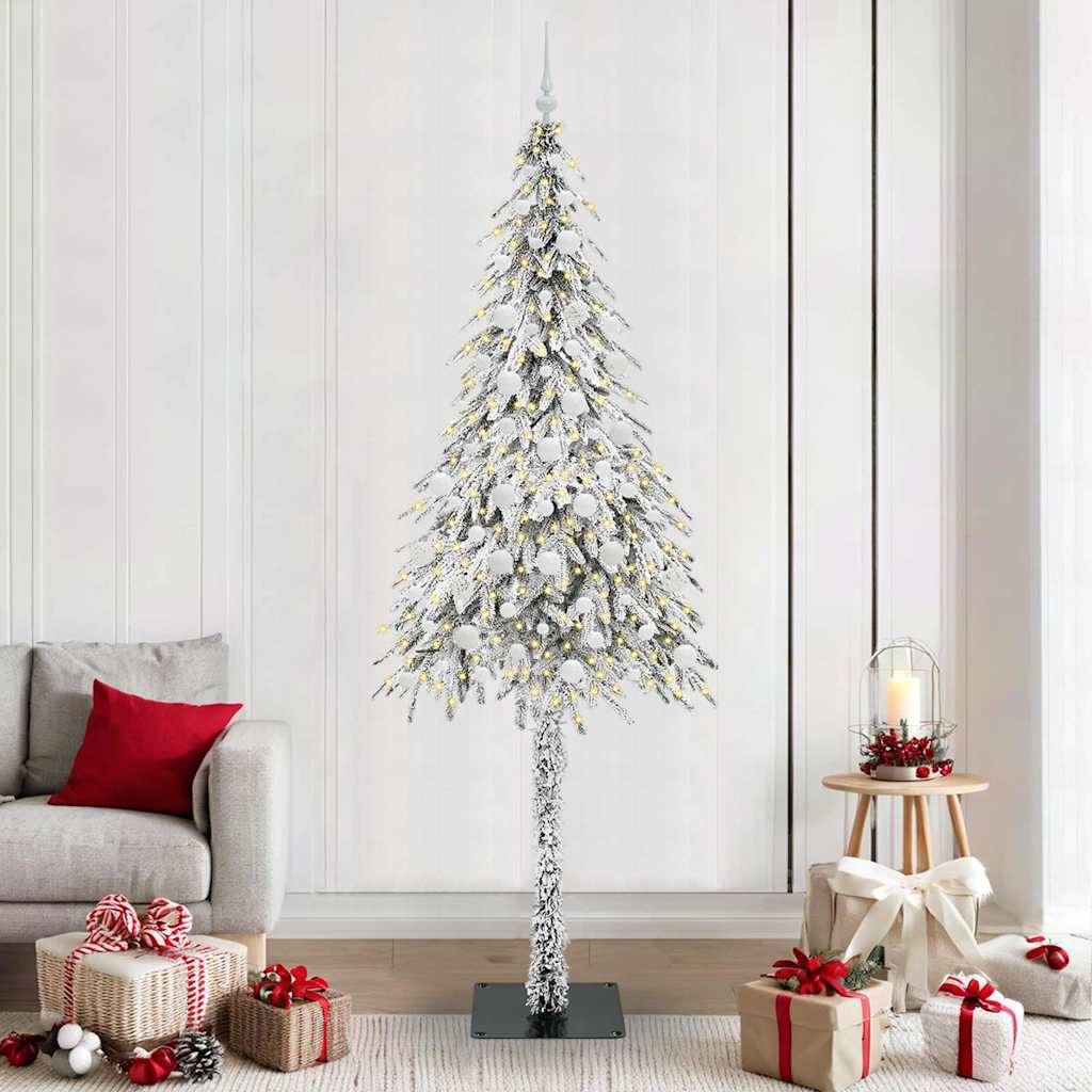 Kerstboom met 300 LED met standaard Wit 210 cm PE en staal is nu te koop bij PeponiXL, paradijselijk wonen!