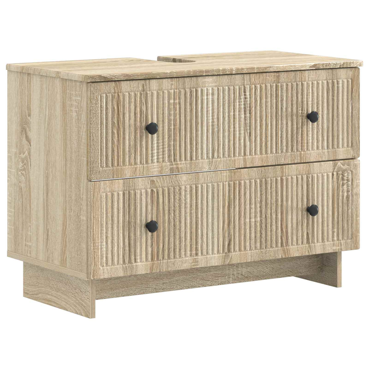 Badkamer wastafelkast EDE Sonoma Eiken 82 x 41 x 59 cm is nu te koop bij PeponiXL, paradijselijk wonen!