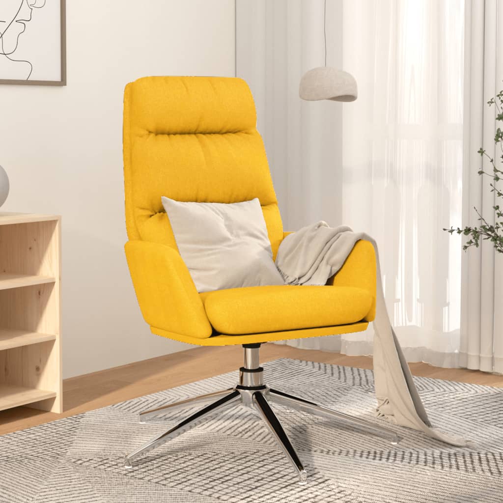 Relaxstoel stof mosterdgeel is nu te koop bij PeponiXL, paradijselijk wonen!