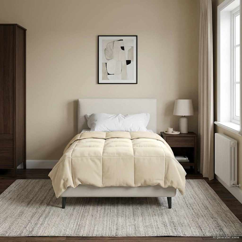 Vol jaar dekbed Gekwilt Crème 140 x 200 cm Microfiber is nu te koop bij PeponiXL, paradijselijk wonen!