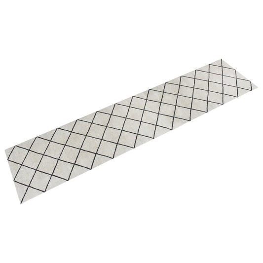 Keukenmat wasbaar geblokt 60x300 cm fluweel is nu te koop bij PeponiXL, paradijselijk wonen!