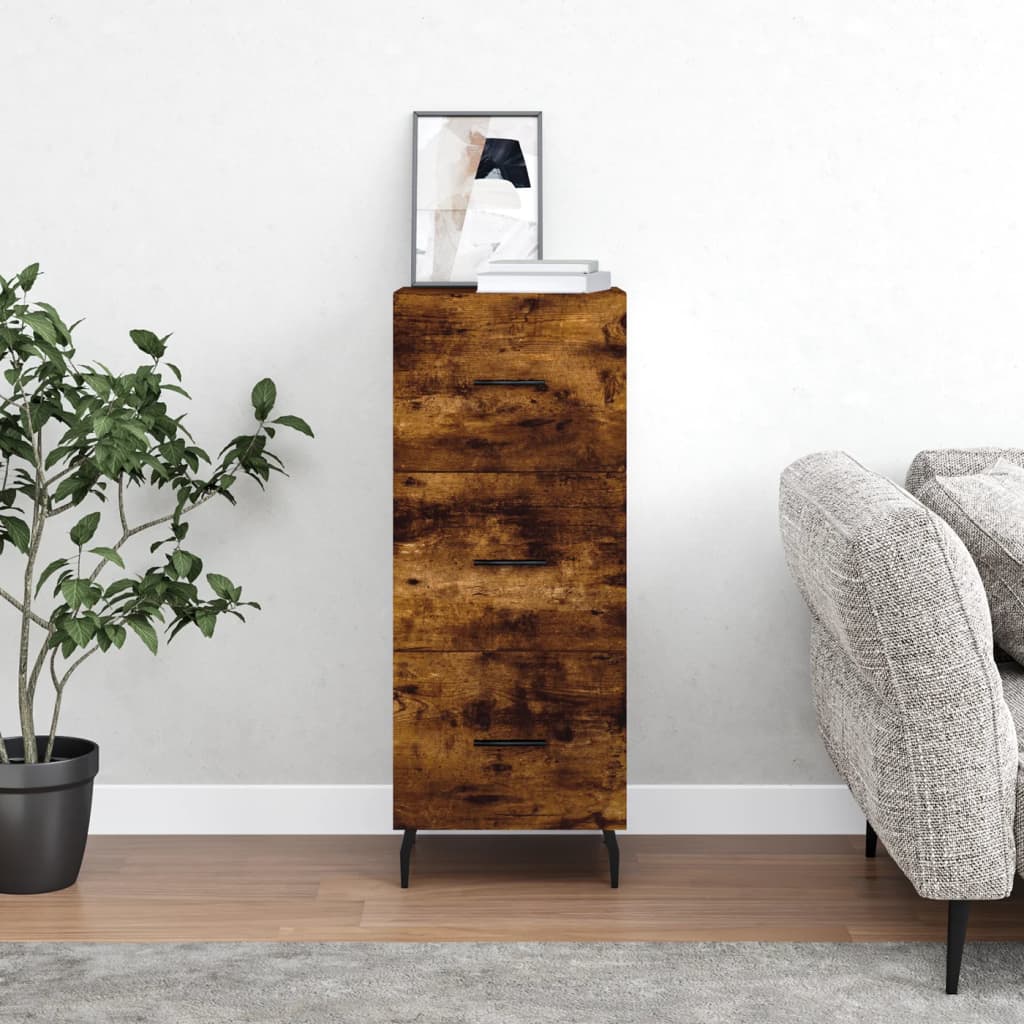 Dressoir 34,5x34x90 cm bewerkt hout gerookt eiken is nu te koop bij PeponiXL, paradijselijk wonen!