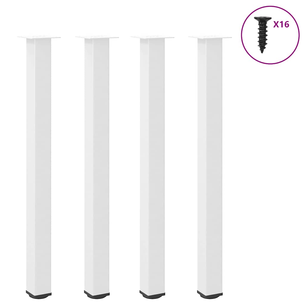 Bartafelpoten 4 st 110-112 cm staal wit is nu te koop bij PeponiXL, paradijselijk wonen!