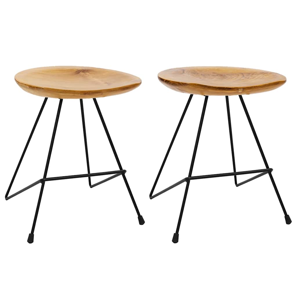 Krukken 2 st massief teakhout is nu te koop bij PeponiXL, paradijselijk wonen!
