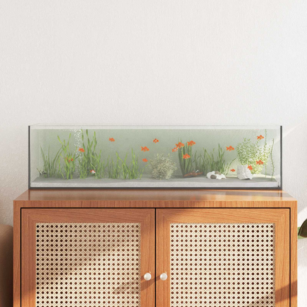 Aquarium met opslag Doorzichtig 80 x 20 x 20 cm Glas is nu te koop bij PeponiXL, paradijselijk wonen!